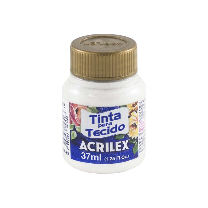 PINTURA P TEJIDO METAL BLANCO 37ML ACRI