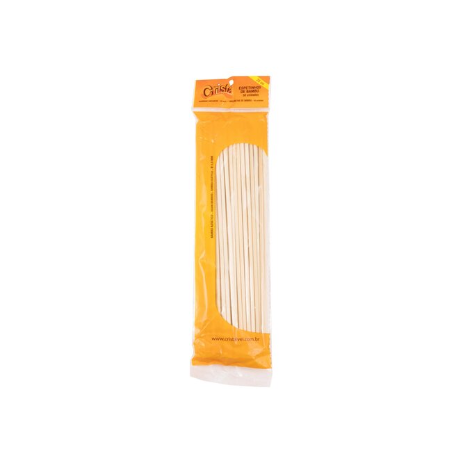 Palitos de bambú cristal 25 cm paquete Cristal 50 unidades