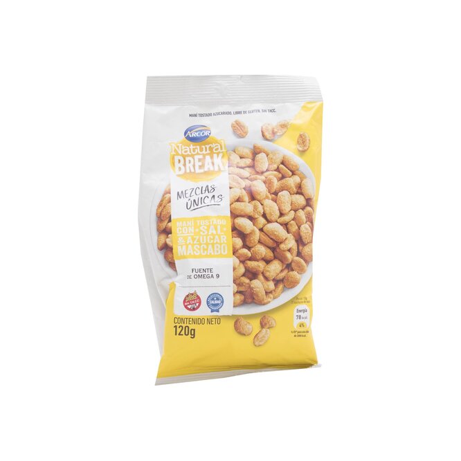 MANI TOSTADO CSAL 120GR NATURAL BREAK