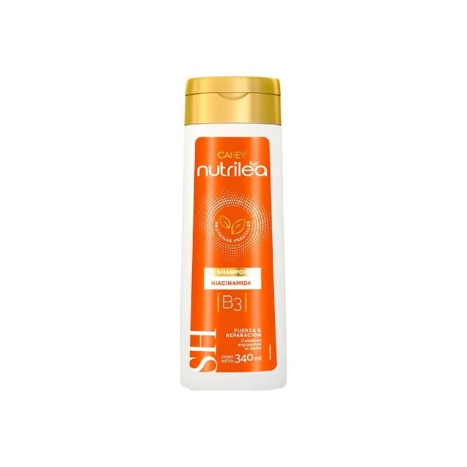 Shampoo niacinamida B3 botella Nutrilea 340 ml