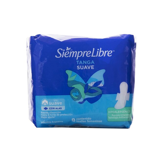 TOALLA HIG SIEMP LIB/ TANG SUAV 8UN