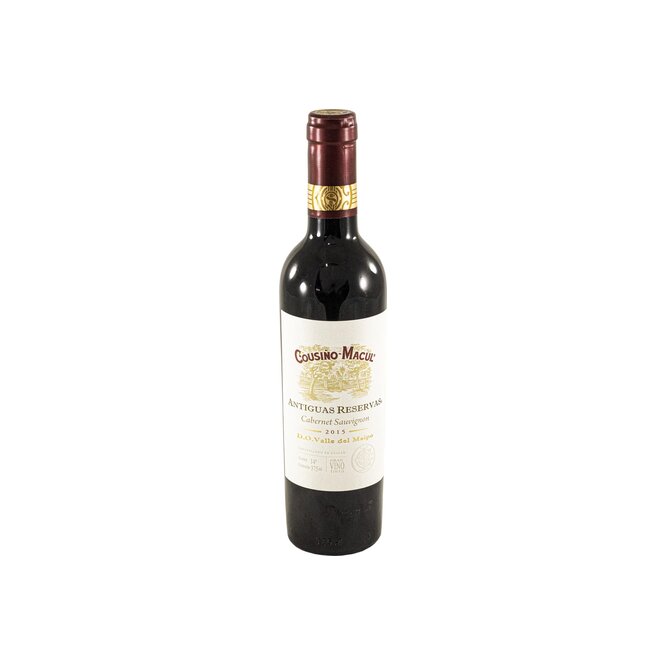 Vino tinto Cabernet Sauvignon Reservas Cousiño Macul 375 ml