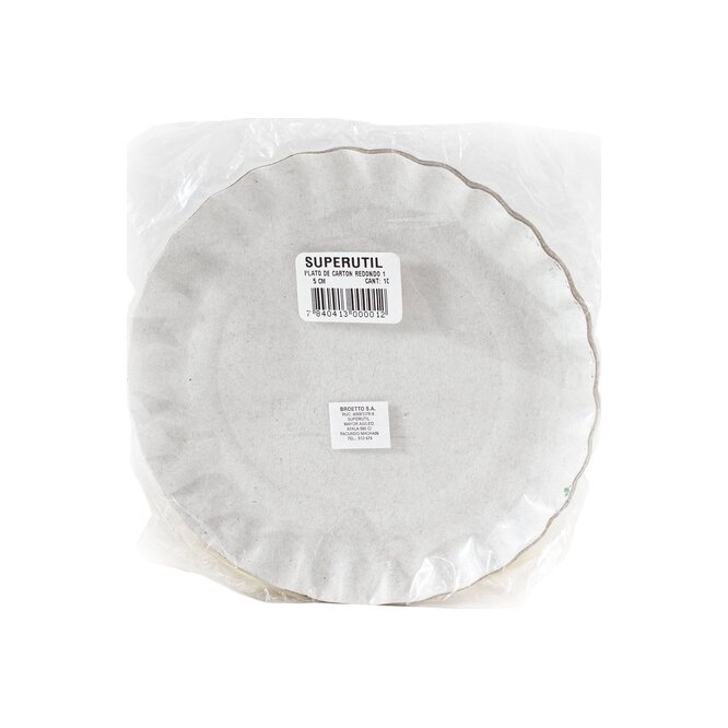 Plato de cartón redondo Corinter 1 unidad