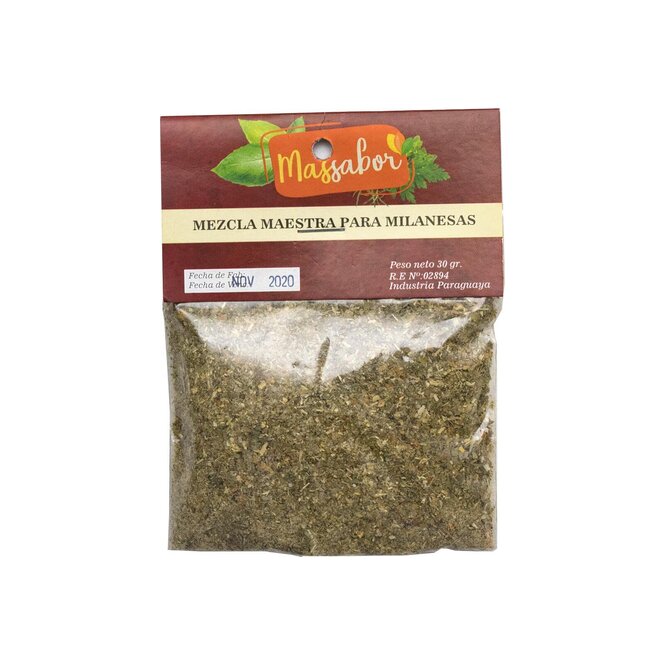 Mezcla maestra para milanesas Massabor 30 gramos