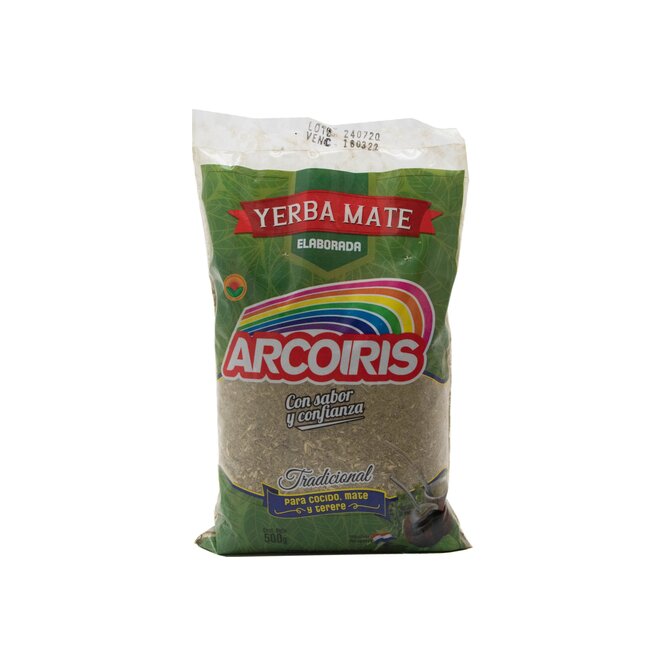 Yerba mate tradicional paquete Arcoiris500 gramos