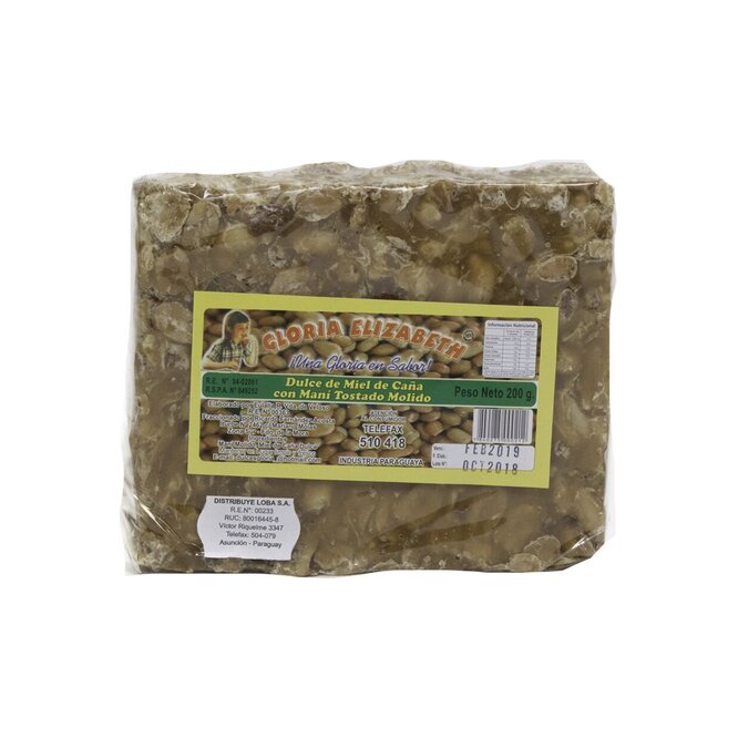 DULCE DE MANI 200 GR GLORIA ELIZABETH PL