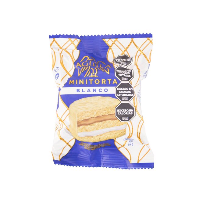Alfajor dulce de leche sabor chocolate Águila 69 Gramos