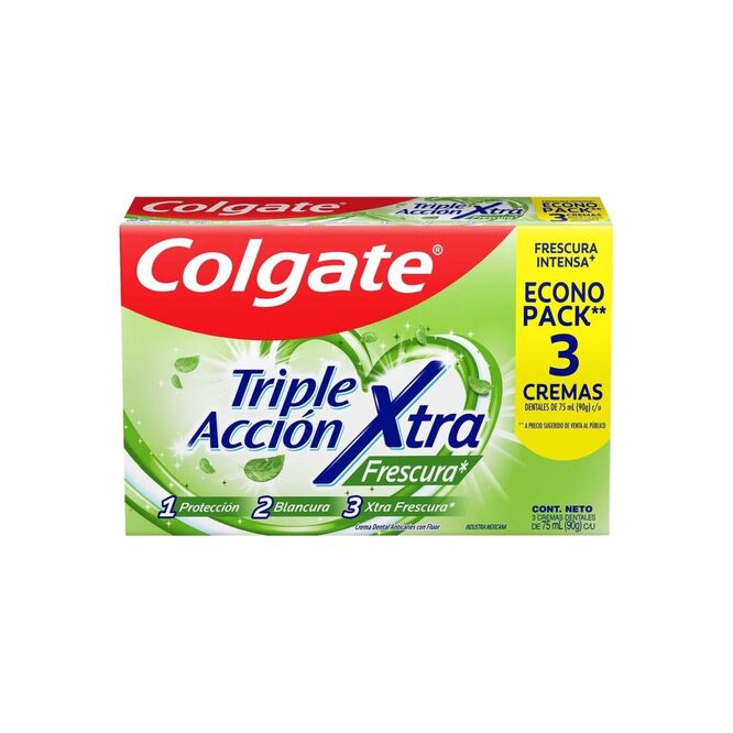 Crema dental familiar triple acción x3 Colgate