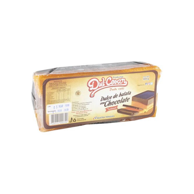 DULCE D/BATATA DULCESAR C/CHOCO 400GR