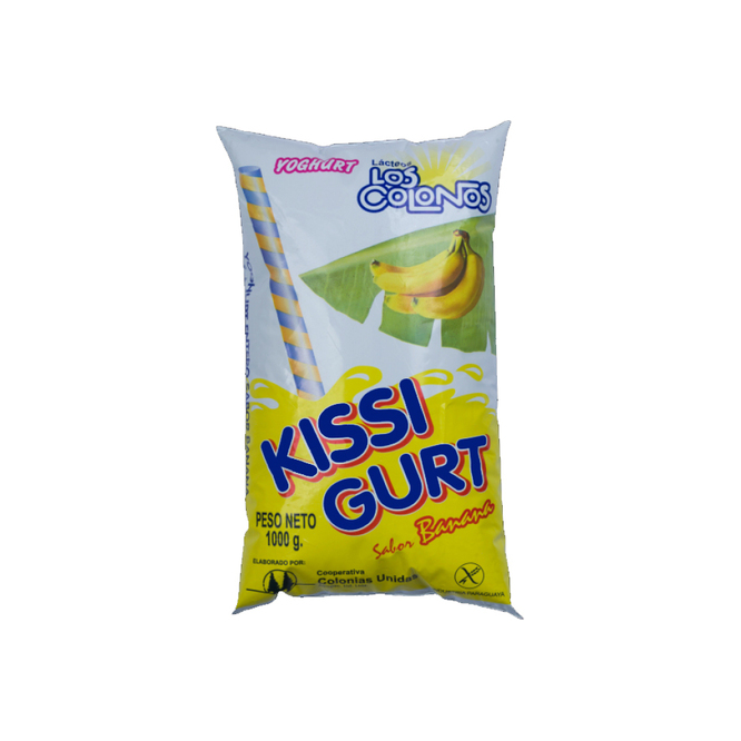 YOGHURT ENTERO D/BANANA 1LT KISSI SACHET