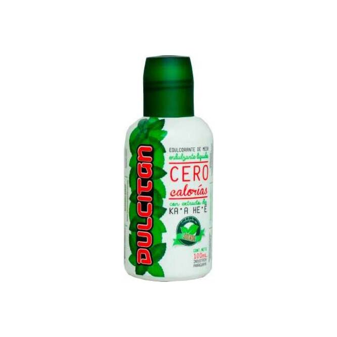 Edulcorante con ka’a he’ê en frasco Dulcitan 100 ml