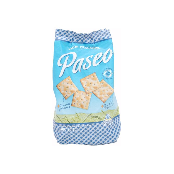 Galletitas crackers en bolsa Paseo 300 gramos