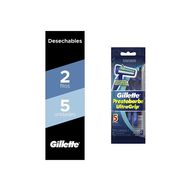 MAQ D/AFEITAR GILLETTE PRESTOB 5UN