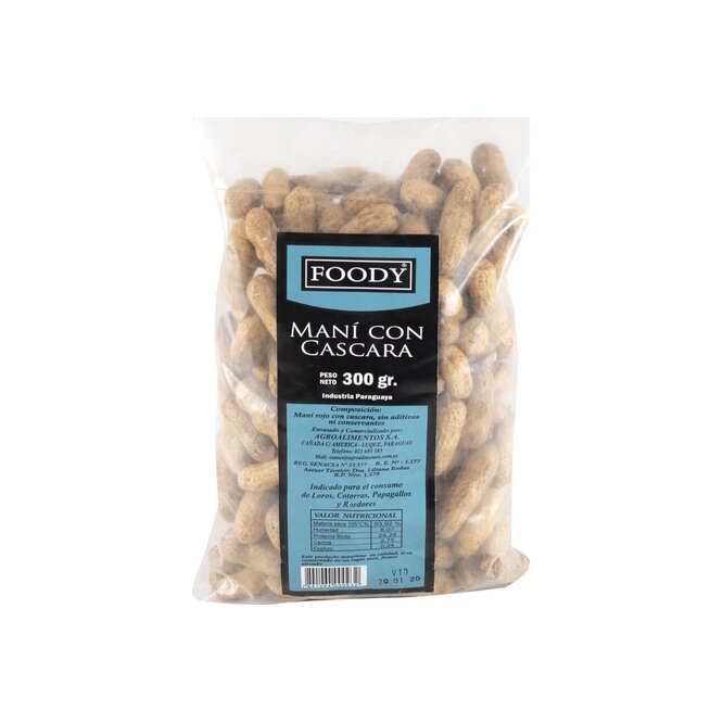 Maní con cáscara Foody 300 gramos