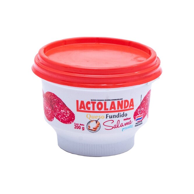 Queso sabor salame fundido Lactolanda 200 gramos