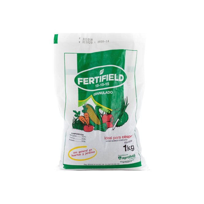 Fertilizante fórmula 15-15-15 Fertifield 1 Kilo