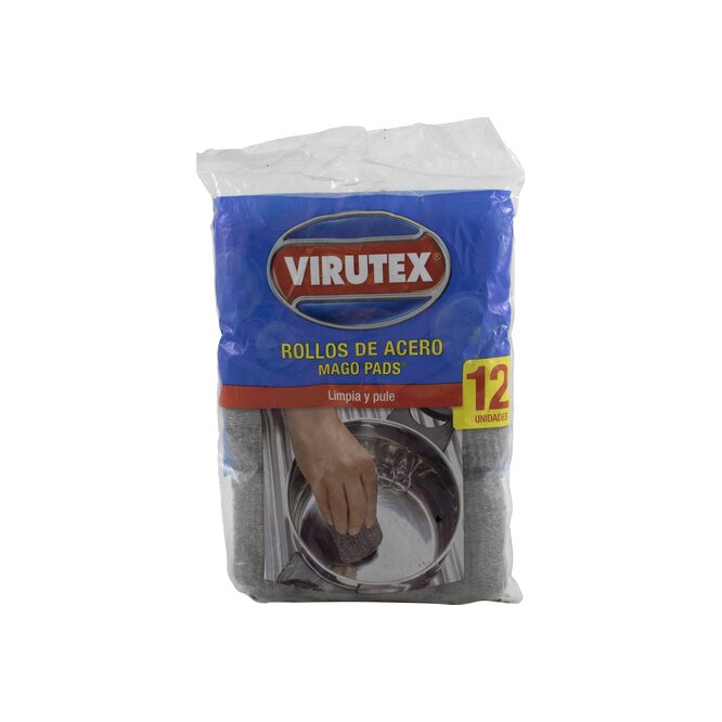 ROLLITOS DE LANA ACERO X12 VIRUTEX BSA