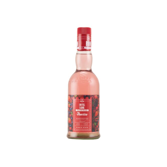 Ron Sabor frutos rojos en botella Fortín 475 ml