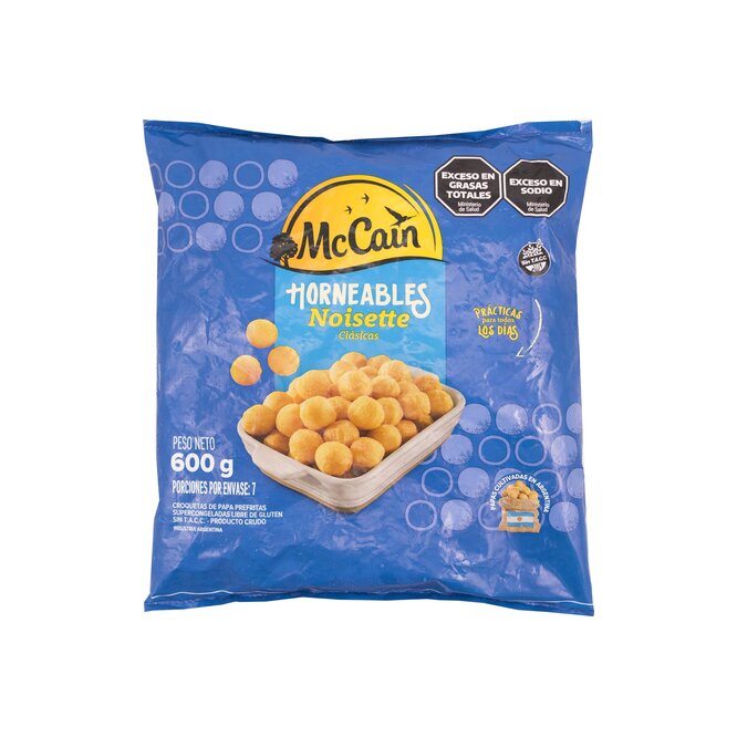 Croqueta de papa prefrita congelada McCain 600 Gramos