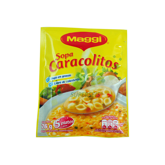 Sopa de caracolito deshidratado en sobre Maggi 76 gramos