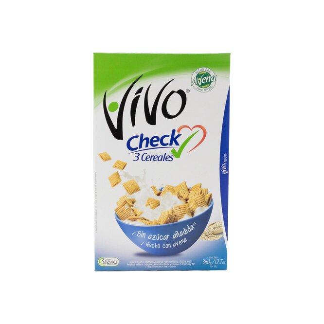 Cereal check avena en caja Vivo 360 gramos