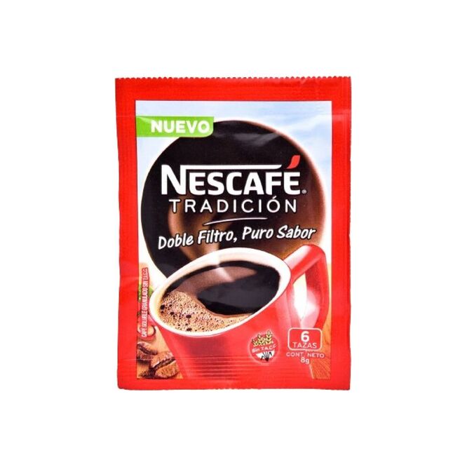 Café instantáneo clásico Nescafé 8 gramos