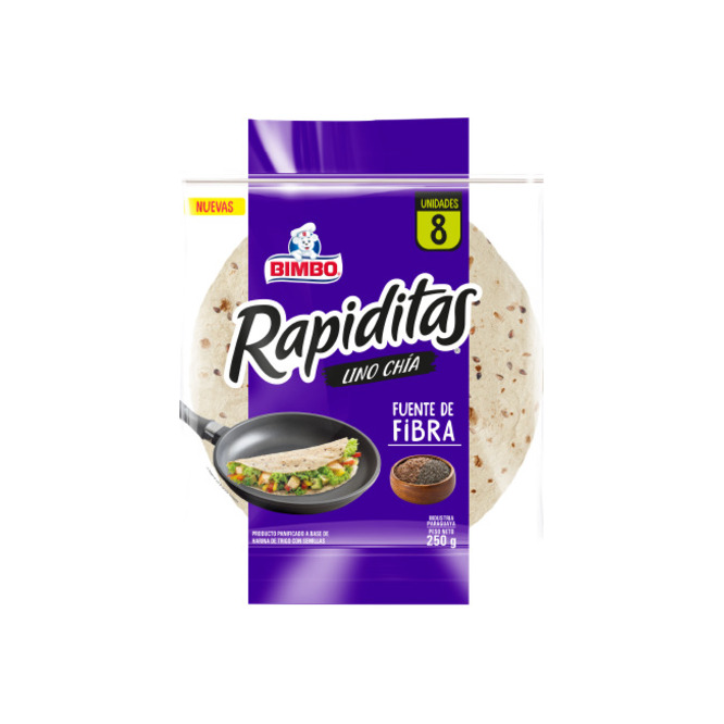 Rapiditas con lino y chía Bimbo 250 gramos