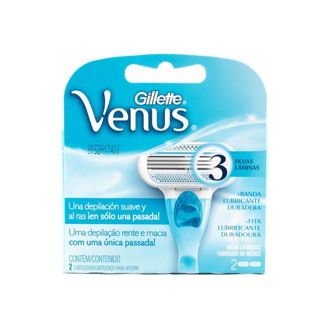 Repuestos de cartuchos para afeitar Venus 2 unidades