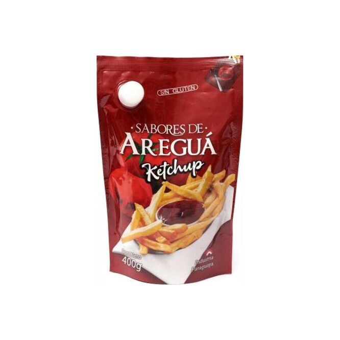 Ketchup doypack Sabores de Areguá 400 gramos
