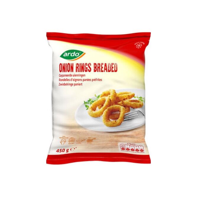 Aros de cebolla empanadas congeladas Argo 450 gramos