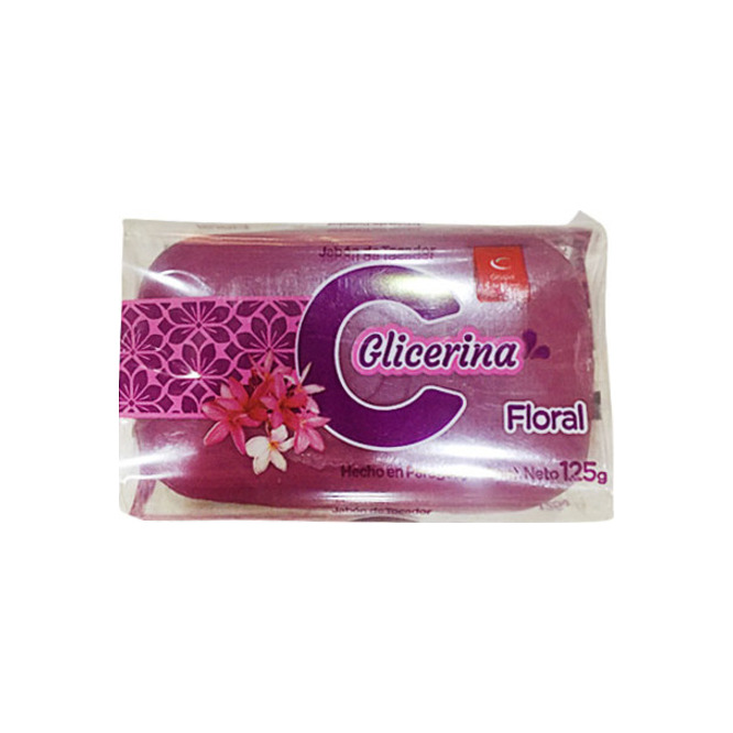 Jabón de tocador con glicerina floral Cavallaro 125 gramos