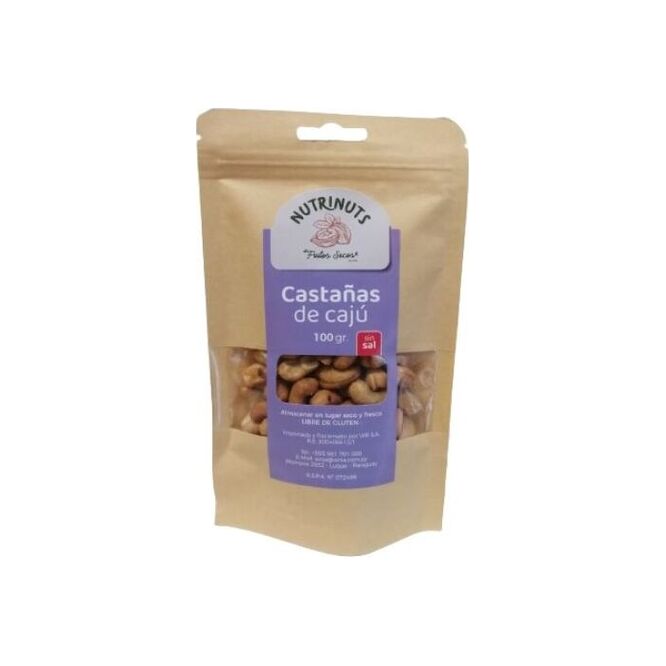 Castaña de Cajú Nutri Nuts sin sal 100 gramos