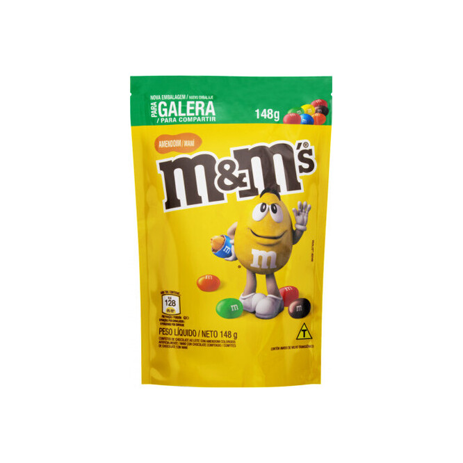 Chocolate Confitado con Maní M&MS 148 gramos