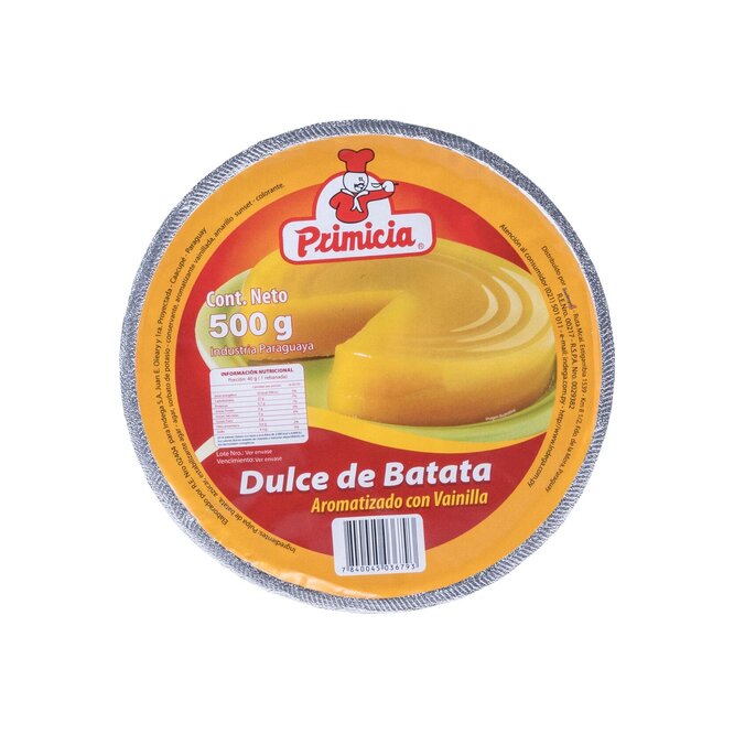 Dulce de batata premium pote Dulcesar 250 gramos