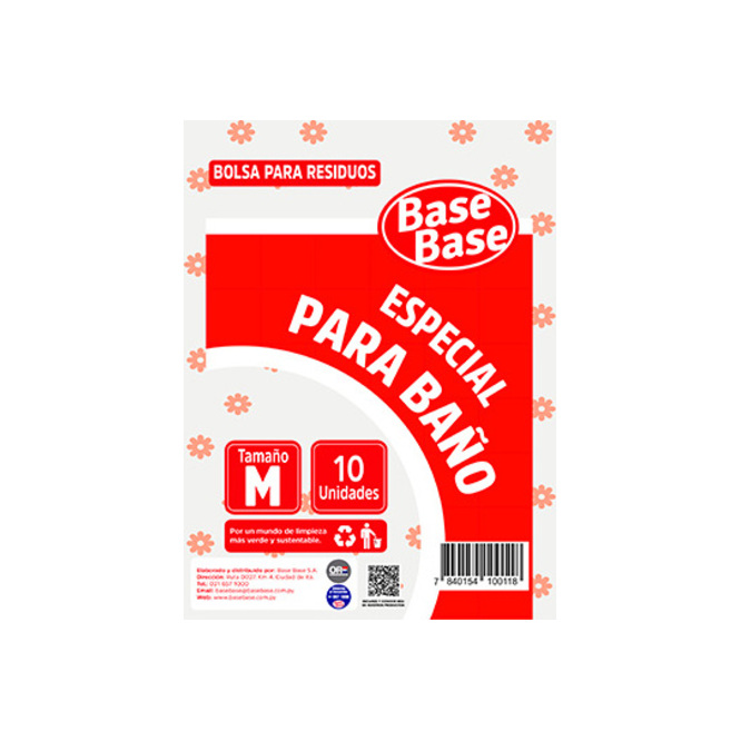 Bolsa para baño mediano en paquete Base Base 10 unidades