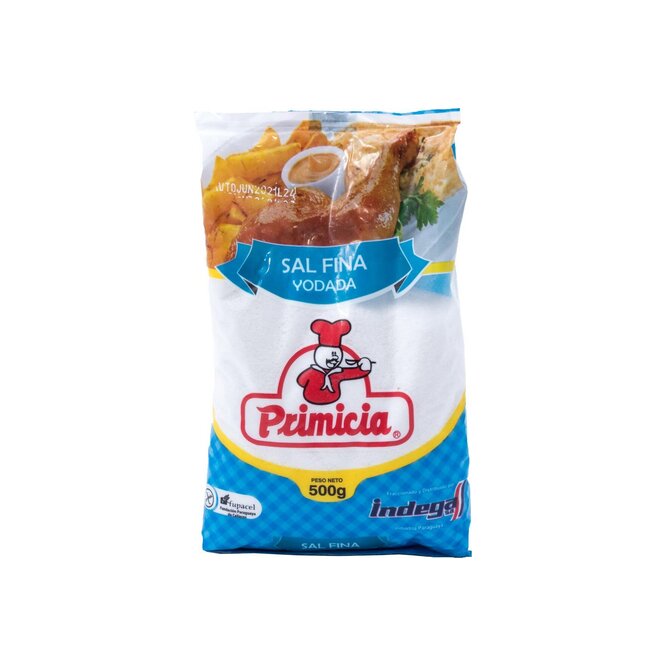 Sal fina paquete Primicia 500 gramos