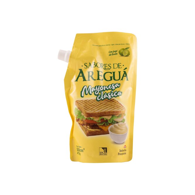 Mayonesa clásica frasco Sabores de Areguá 475 gramos