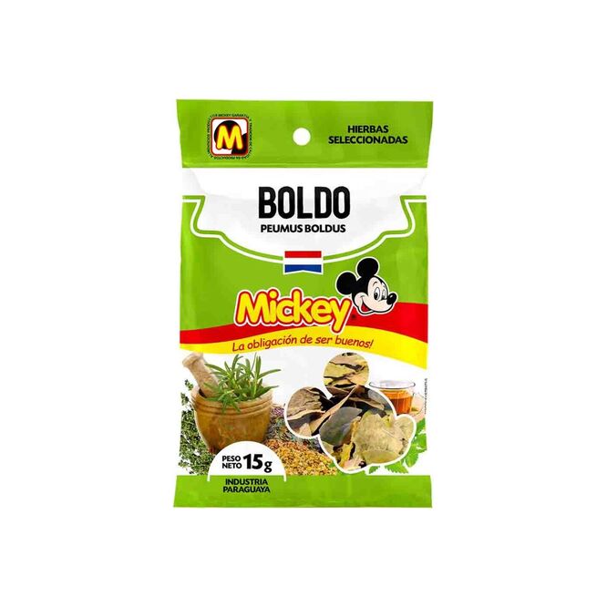 Boldo en hoja Mickey 15 Gramos