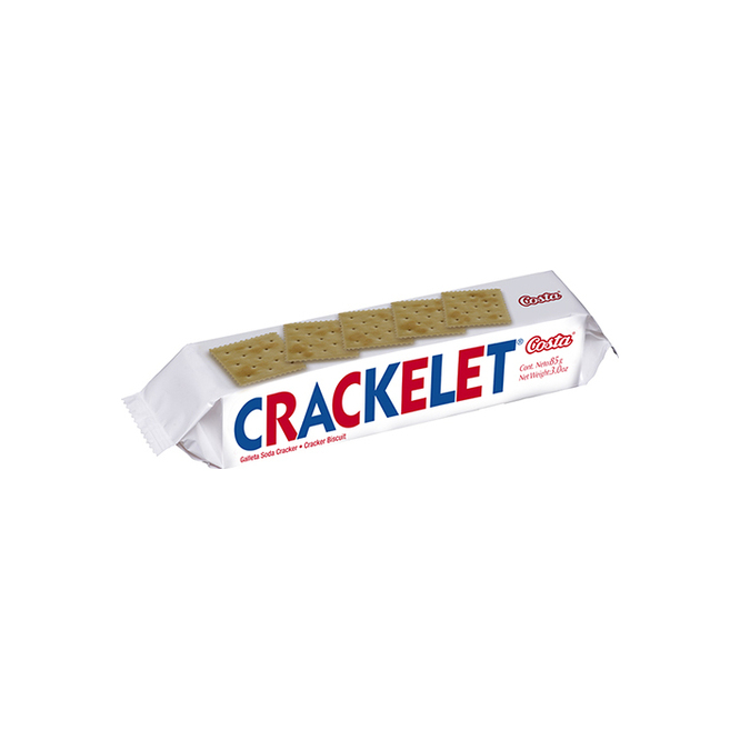 Galletita dulce Crakelet en paquete Costa 85 gramos