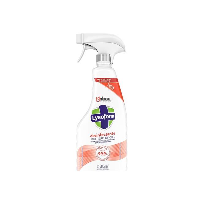 Limpiador desinfectante multisuperficies con gatillo Lysoform 500 ml