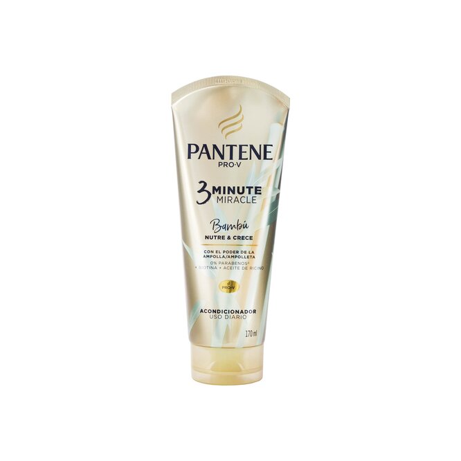 Acondicionador 3 minute miracle bambú nutre & crece Pantene 170 ml