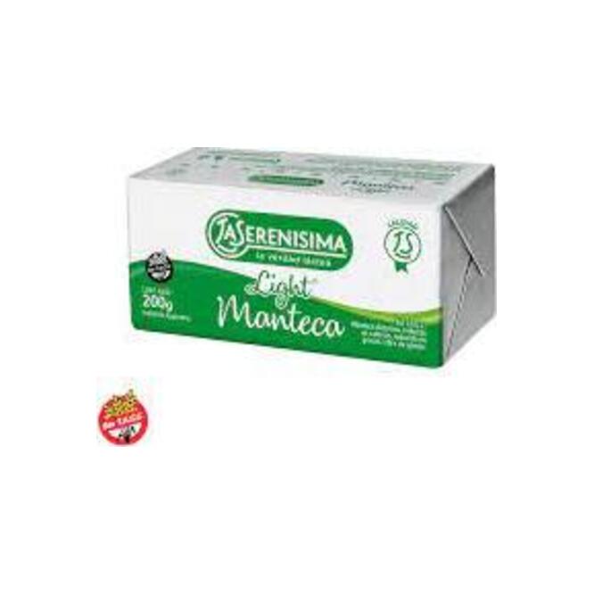 MANTECA LIGHT LA SERENISIMA 200GR