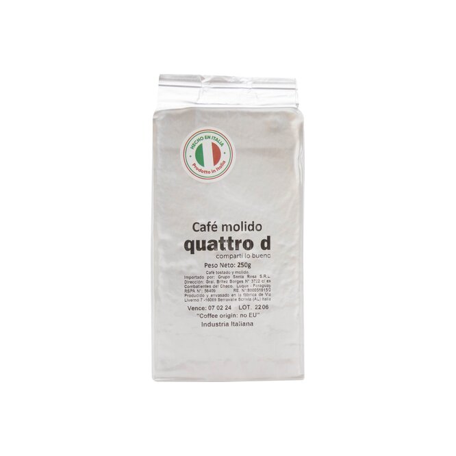 CAFE QUATTRO D MOLIDA 250GR
