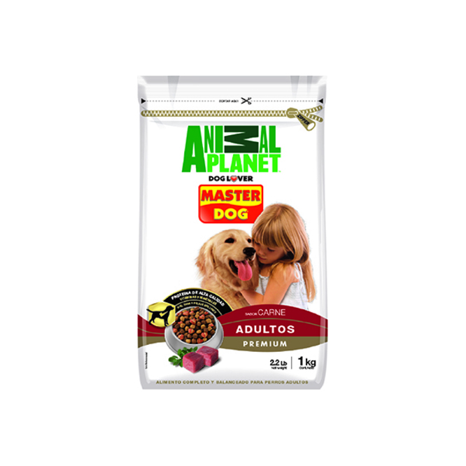 Alimento para perro sabor carne arroz vegetal Master Dog 1 kilo