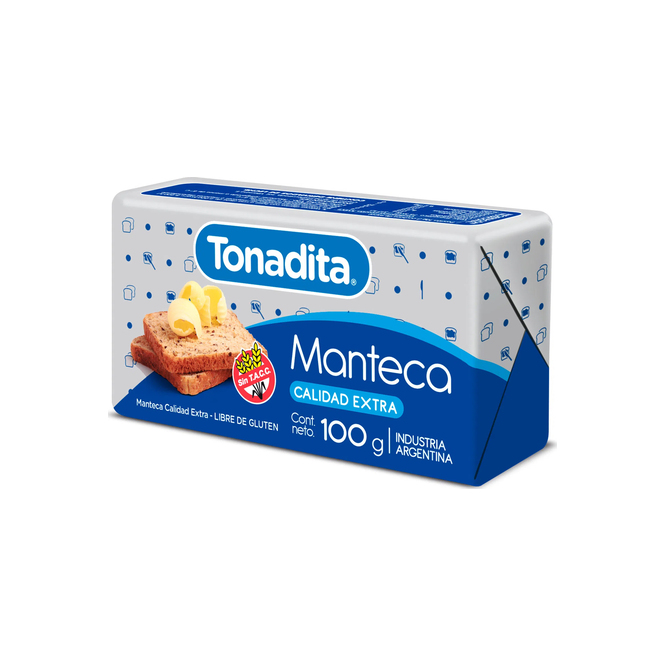 MANTECA TONADITA CON VITAMINA E 100 GR
