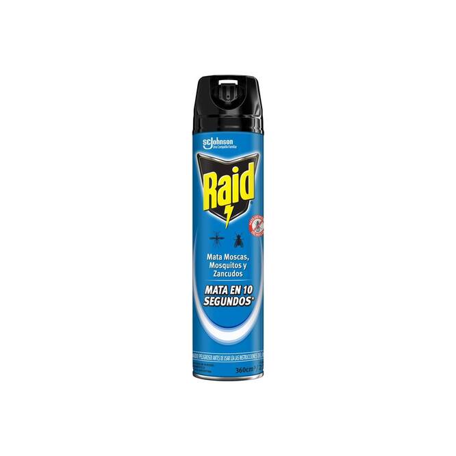 Insecticida mata mosca t mosquito en aerosol Raid 360 ml
