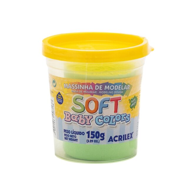 PLASTILINA SOFT PASTEL VERDE BB 150GR AC
