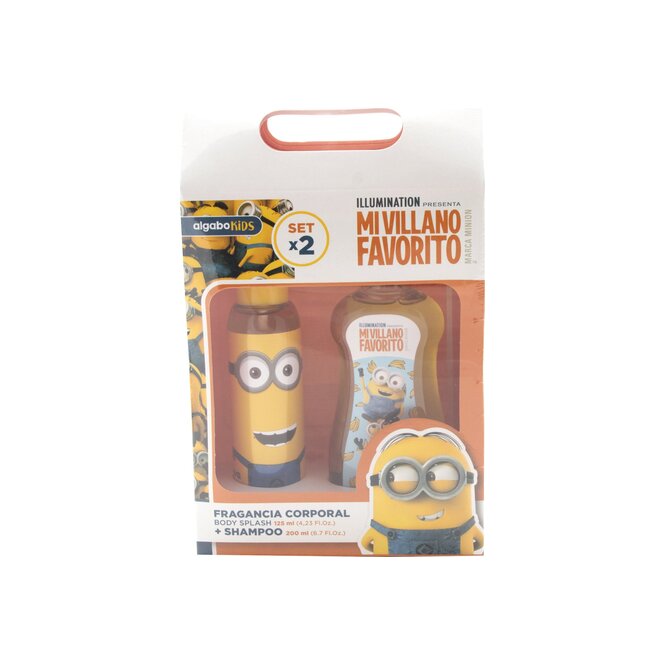Fragancia corporal más shampoo 200ml kids set mi villano favorito Algabo 125ml