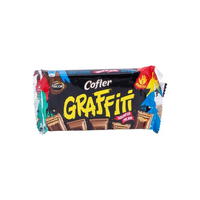 Chocolate grafiti en barra Arcor 45 gramos