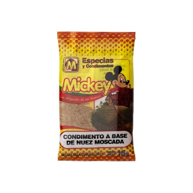 Condimento a base de nuez moscada Mickey 15 gramos